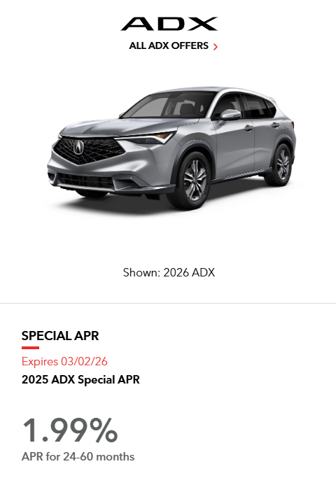 1.99% APR for up to 60 Months